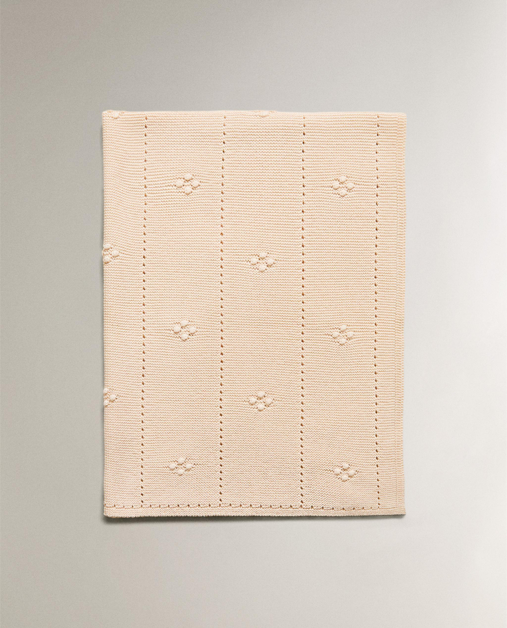 Zara Home плед детский из хлопка, розовый, 70x100 см