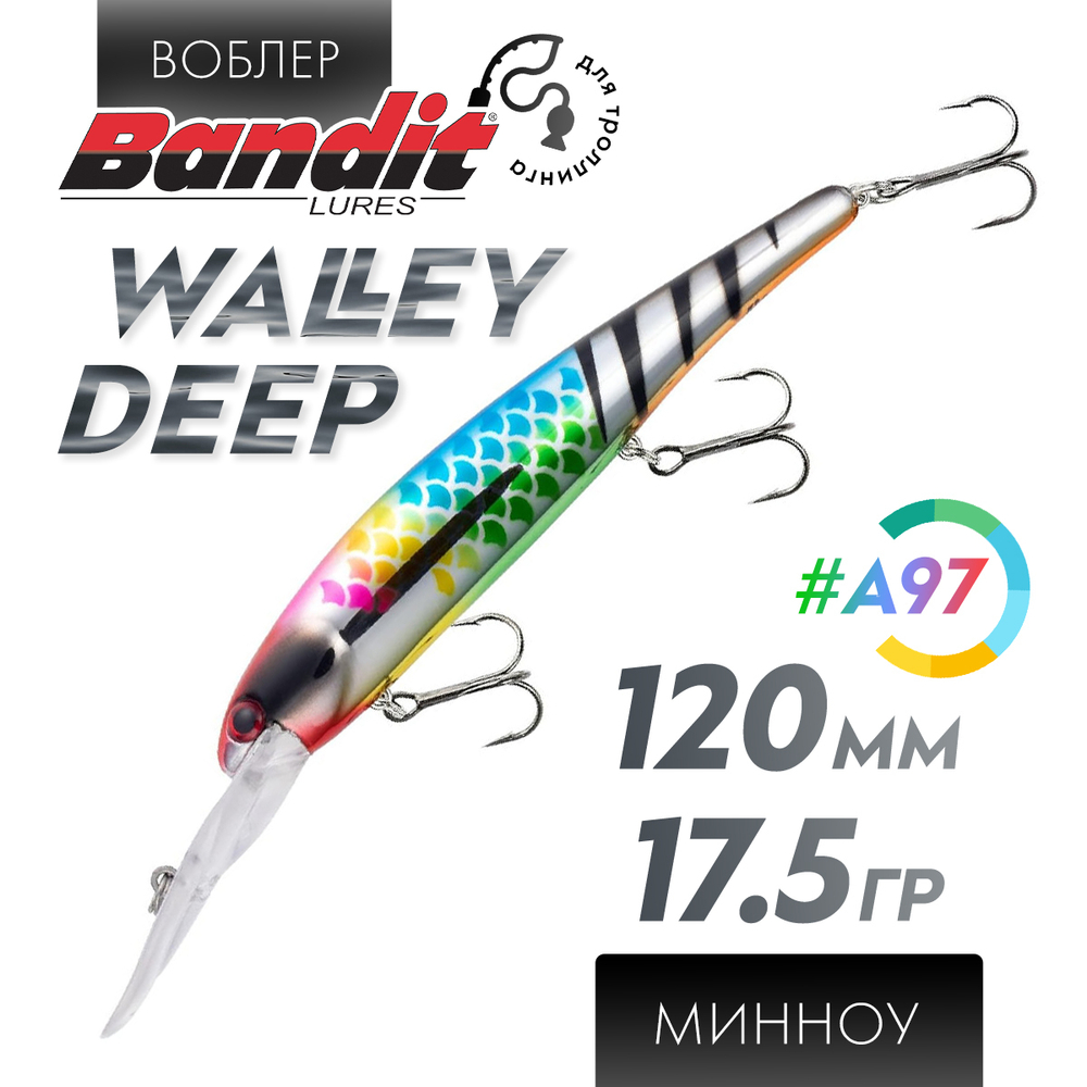 Воблер Bandit Walleye Deep (120мм, 17.5гр)