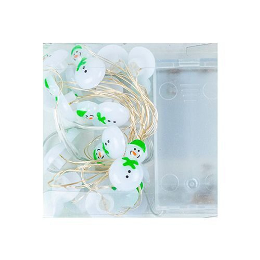 Гирлянда светодиодная Снеговик, 2 м