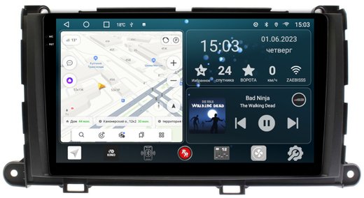 Магнитола для Toyota Sienna 3 2010-2014 - RedPower 170 Android 10, QLED+2K, ТОП процессор, 6Гб+128Гб, CarPlay, SIM-слот
