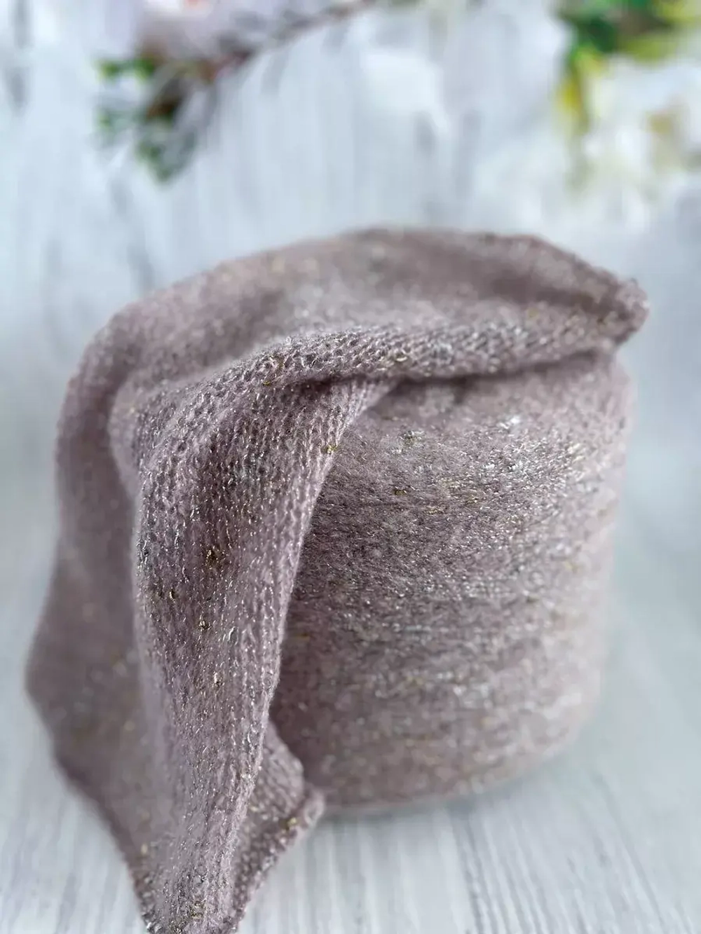 Пряжа для вязания с Мохер с люрексом Люмия