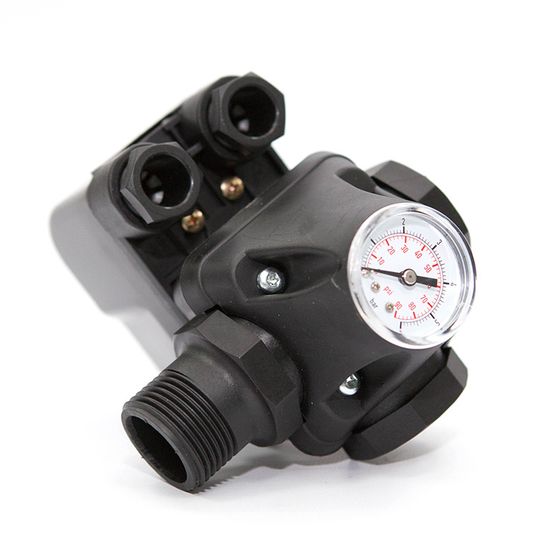 Реле давления с манометром и штуцером Eterna PC-9C