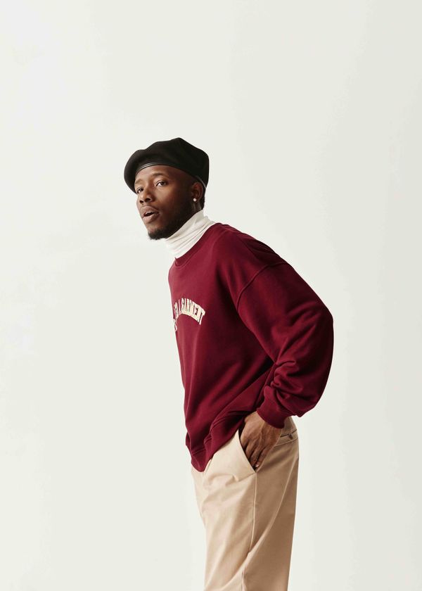 Толстовка College вишневая - фото 21