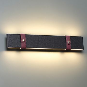 Настенный светодиодный светильник 6629/25WL чёрный/бордовый Vincent Odeon Light