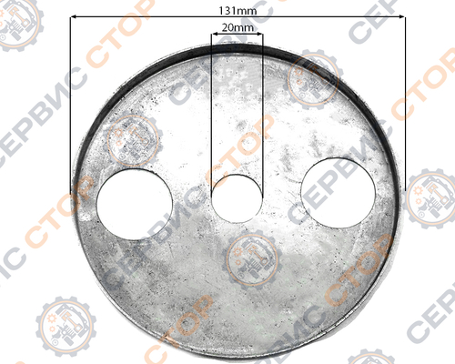 Пыльник овальный с 3-мя отв. Anna