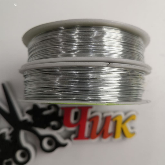Проволока серебро 0,5мм, длина 40м