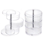 Органайзер для хранения «МАРЦИПАН», прозрачный, три отделения, 10.5*13см (упаковка коробка)