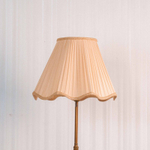 Напольный торшер из оникса и латуни