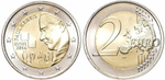 Эстония 2 евро, 2016 100 лет со дня рождения Пауля Кереса UNC