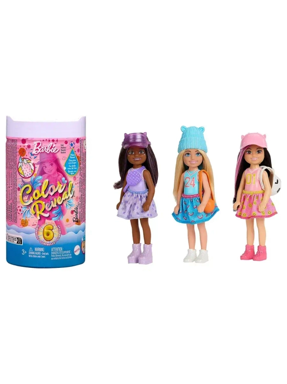Кукла Barbie Color Reveal Surprise Doll Челси Спорт HKT85