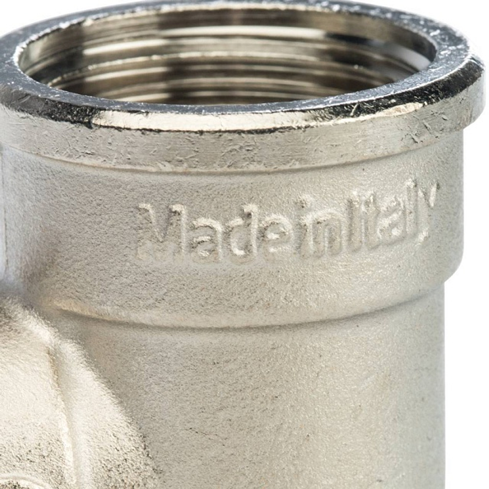 Тройник с внутренней резьбой переходной STOUT SFT 0022 - 1" x 1/2" x 1" (латунь никелированная)