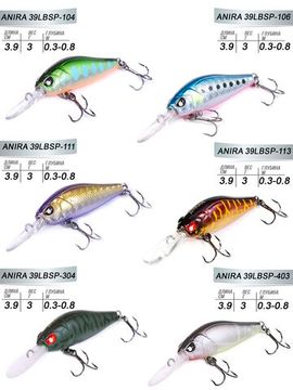 Воблеры сусп. LJ Pro Series ANIRA LBSP 03.90/018SET 6шт. набор
