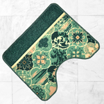 Коврик 50*60см Люксор Люкс Принт с вырезом (зеленый в ассортименте)