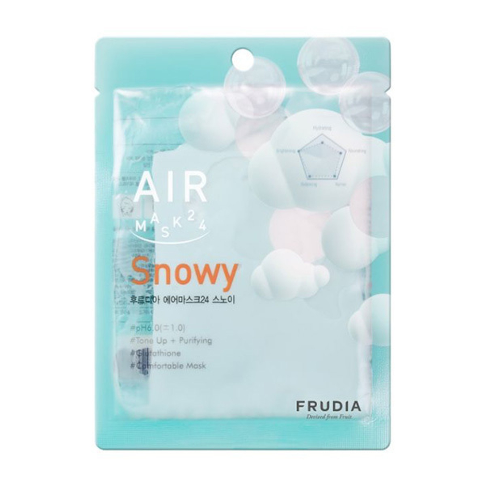 Обновляющая кремовая тканевая маска для лица Frudia Air Mask 24 Snowy
