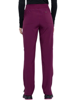 Брюки медицинские женские Cherokee CK065A с поясом в рубчик, винный, 48