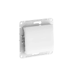 GLOSSA 1-клавишный ПЕРЕКРЕСТНЫЙ ПЕРЕКЛЮЧАТЕЛЬ, сх.7, 10АХ, мех., быстрозажим. клем., БЕЛЫЙ