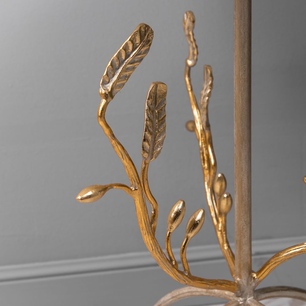 Столик декоративный Oliva Branch (Олива Бранч) Айс Мраморное золото