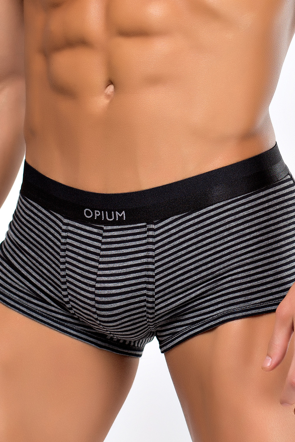 Мужские трусы R-111 Black-Melange Grey Opium
