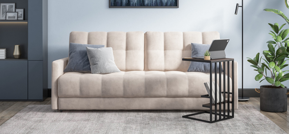 Диван Босс Лофт велюр Монолит латте