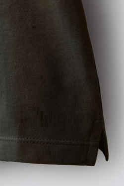 ZARA ОДНОТОННАЯ ФУТБОЛКА, ТЕМНЫЙ АНТРАЦИТ