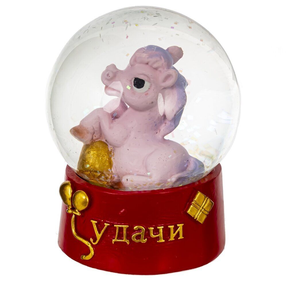GAEM Фигурка декор в стекл шаре "Лошадка", L6 W6 H8 см, 2в.