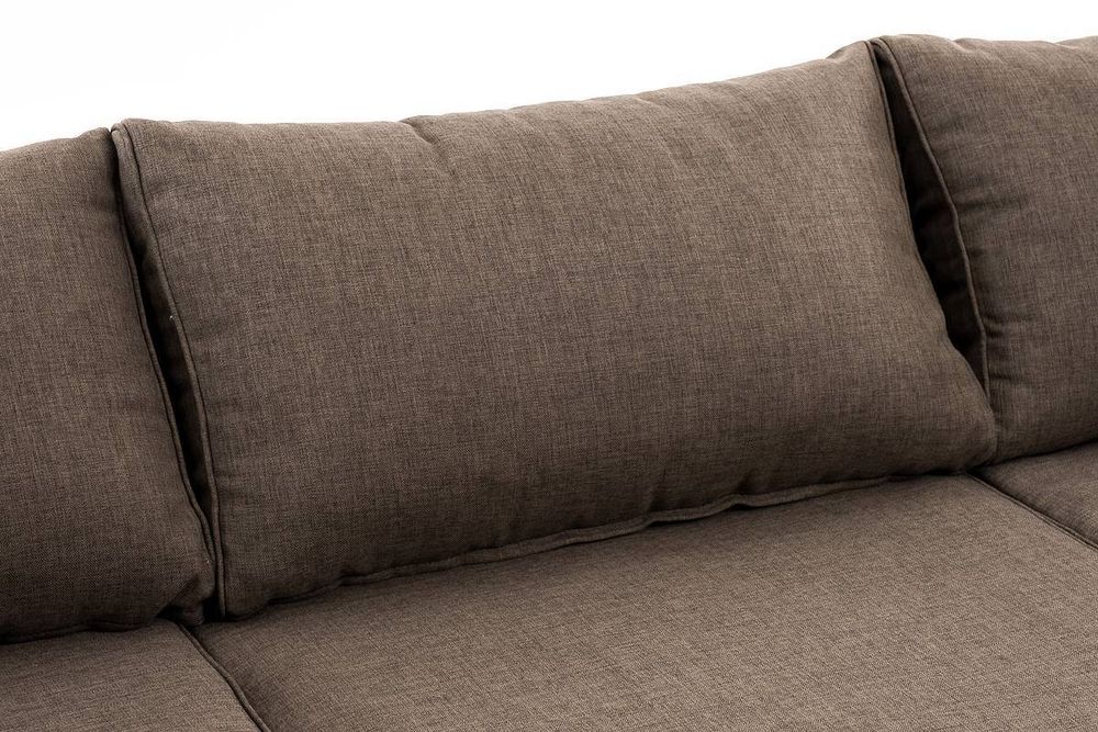 "Лунго" трансформирующаяся лаунж-зона из искусственного ротанга (гиацинт), цвет коричневый