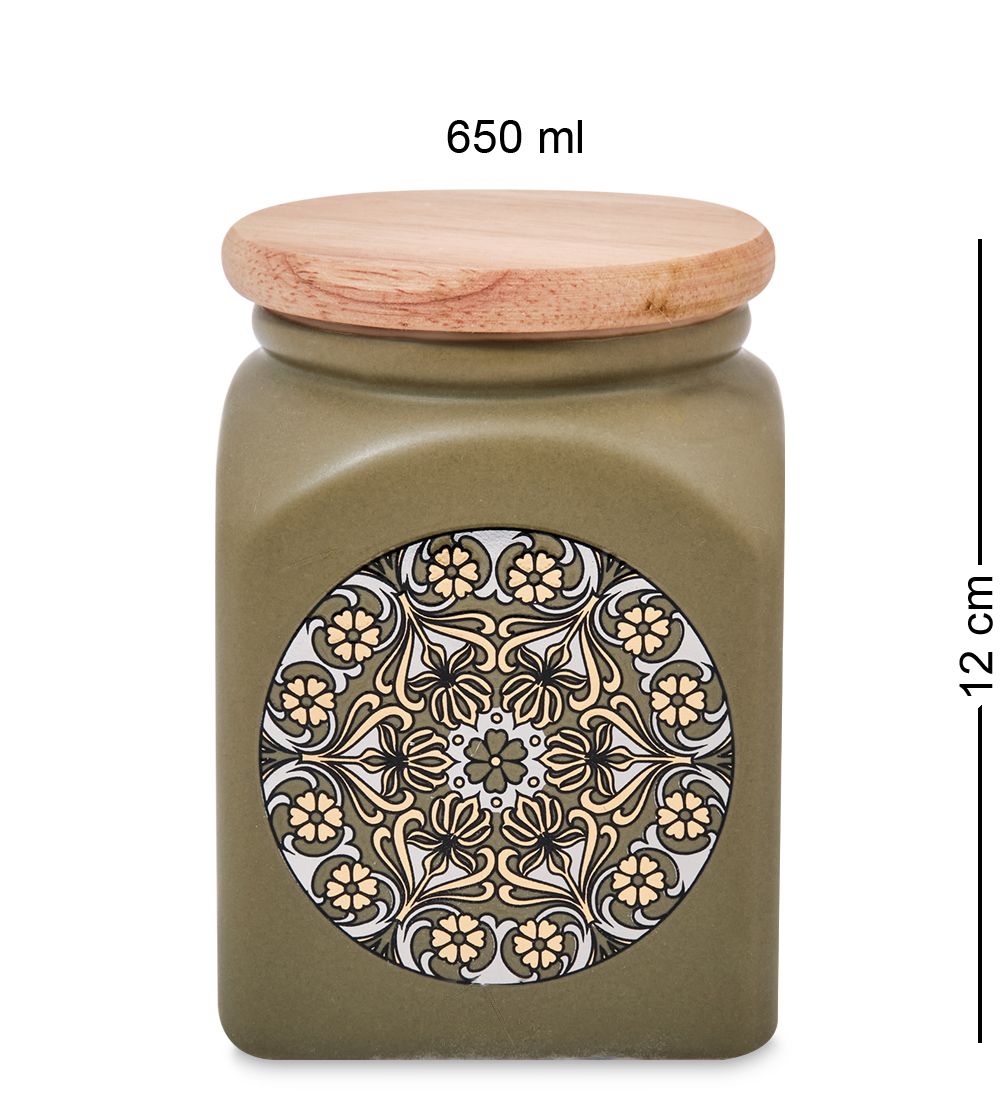 TJ-16/2 Керамическая банка сред. с крышкой