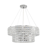 8378/5 NEOCLASSI LN хром/прозрачный, металл/хрусталь Люстра подвесная E27 5*60W 220V NARINA