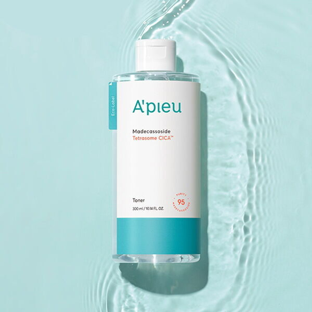 Тонер успокаивающий и восстанавливающий с центеллой A'Pieu Madecassoside Tetrasome Cica Toner, 300мл