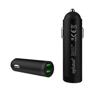 ШТЕКЕР-зарядка 2USB длинный 12v-24v 2,4А-1,0А огнеупорный корпус Eplutus CU-505 (189)