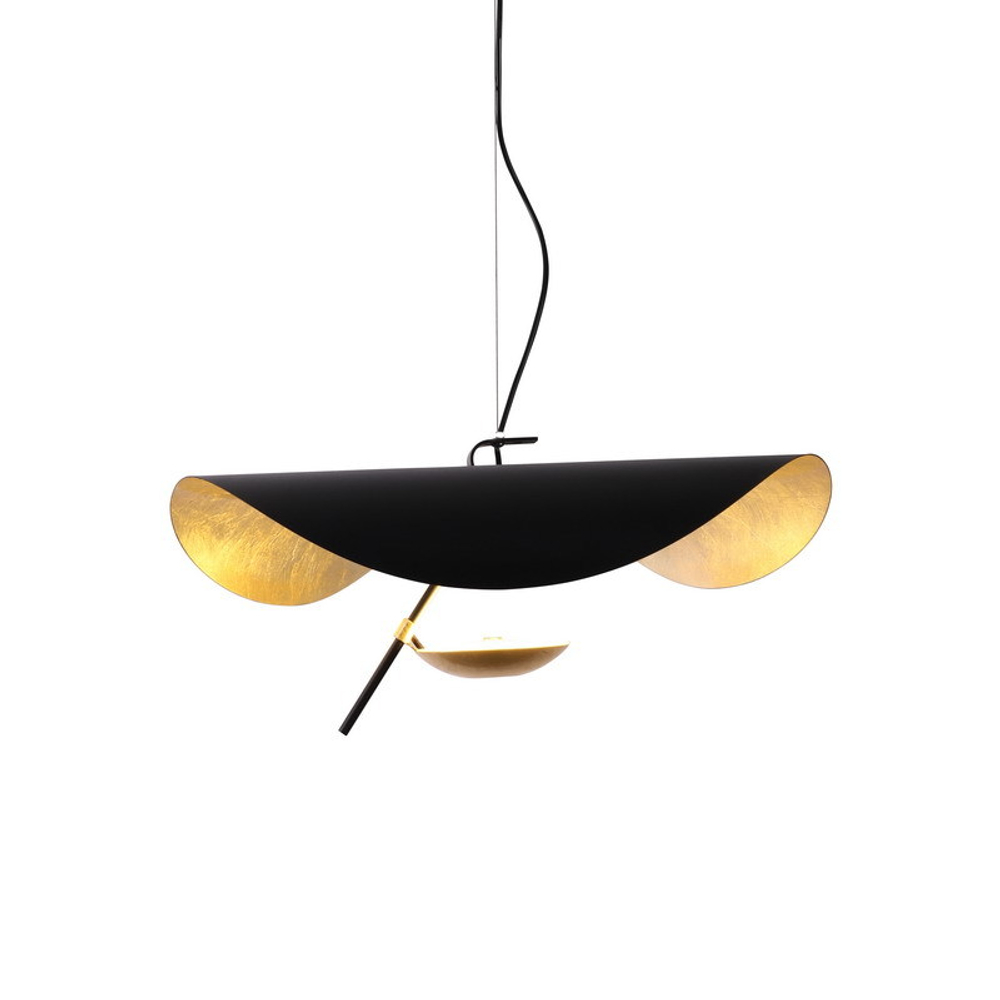 Pendant design lamp Lederam Manta by Catellani & Smith (Black)
