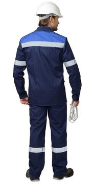 Костюм "Сириус-Сургут" антистат полукомбинезон (т.синий/василек)