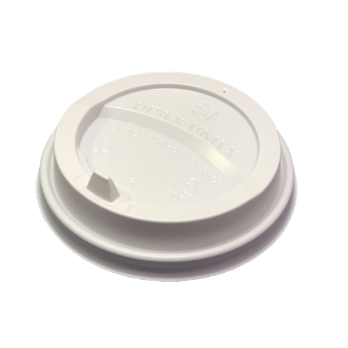 Крышка для стакана 300-350 мл с питейником белая 50 шт 40/2000 УЮ