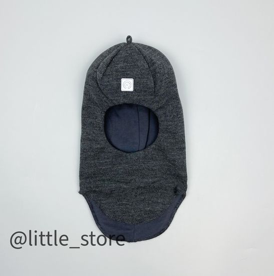 Шапка-шлем зимняя, Темно-серый