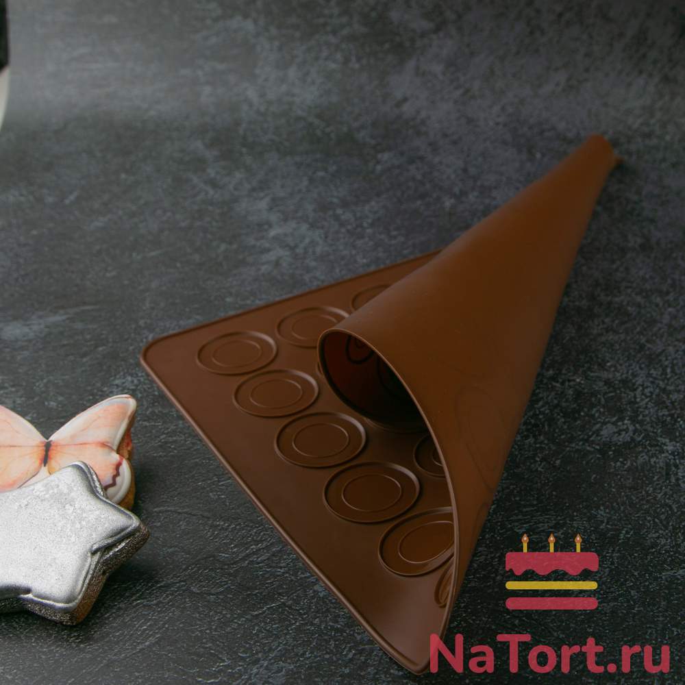 Коврик для Макаронс силиконовый 48 ячеек,38*28см