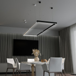 358874 OVER NT22 340 черный Светильник накладной/подвесной светодиодный (длина подвесов 1,2м) IP20 LED 4000K 40W 220V ITER