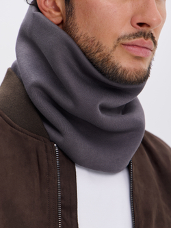 Снуд из футера с начесом для мужчин