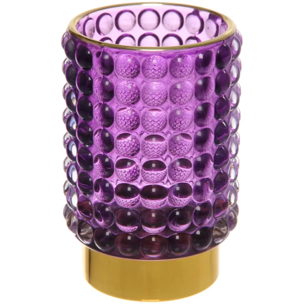 Подсвечник «Мерцание» 8,5*12,5 см, Фиолетовый