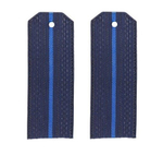 Погоны синие один голубой просвет (на пластике)