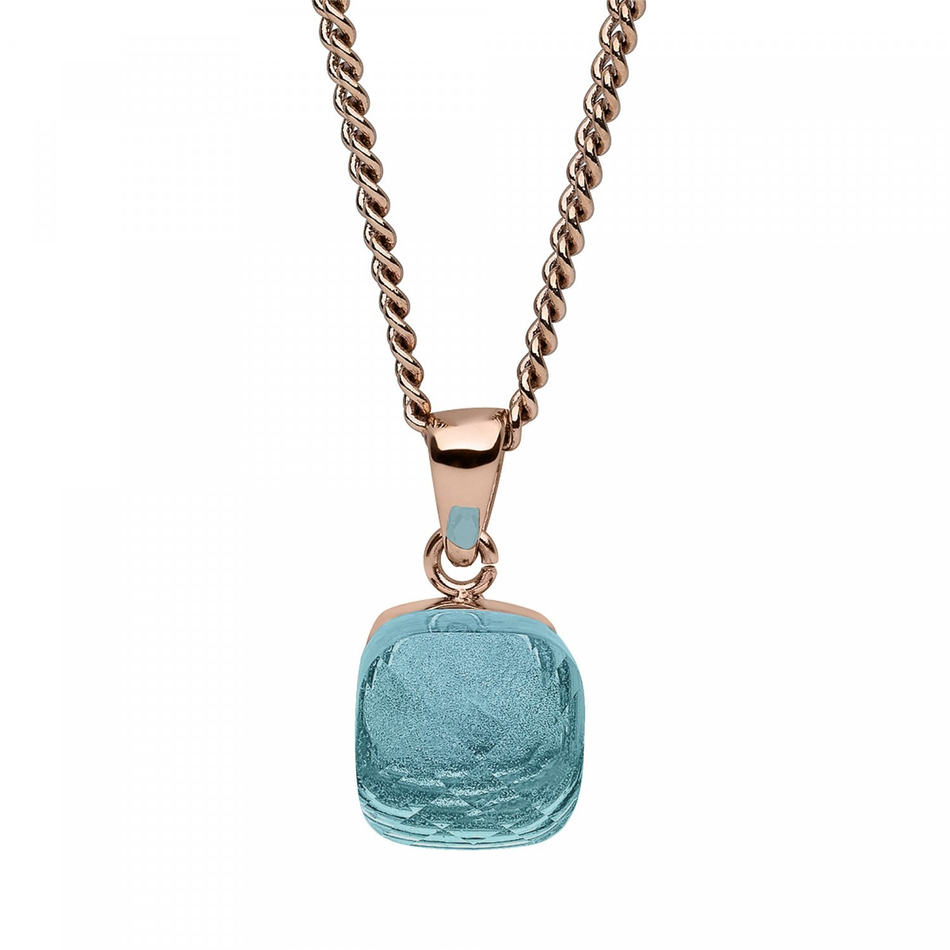Колье Qudo Firenze turquoise 400272.1 BL/RG