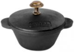 H02-1 Кокотница чугунная с крышкой ТМ "BRIZOLL" 0,2 л "HoReCa"