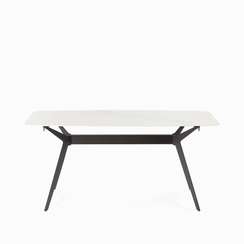 Обеденный стол Scarlet 160х80 см, светло-серая керамика