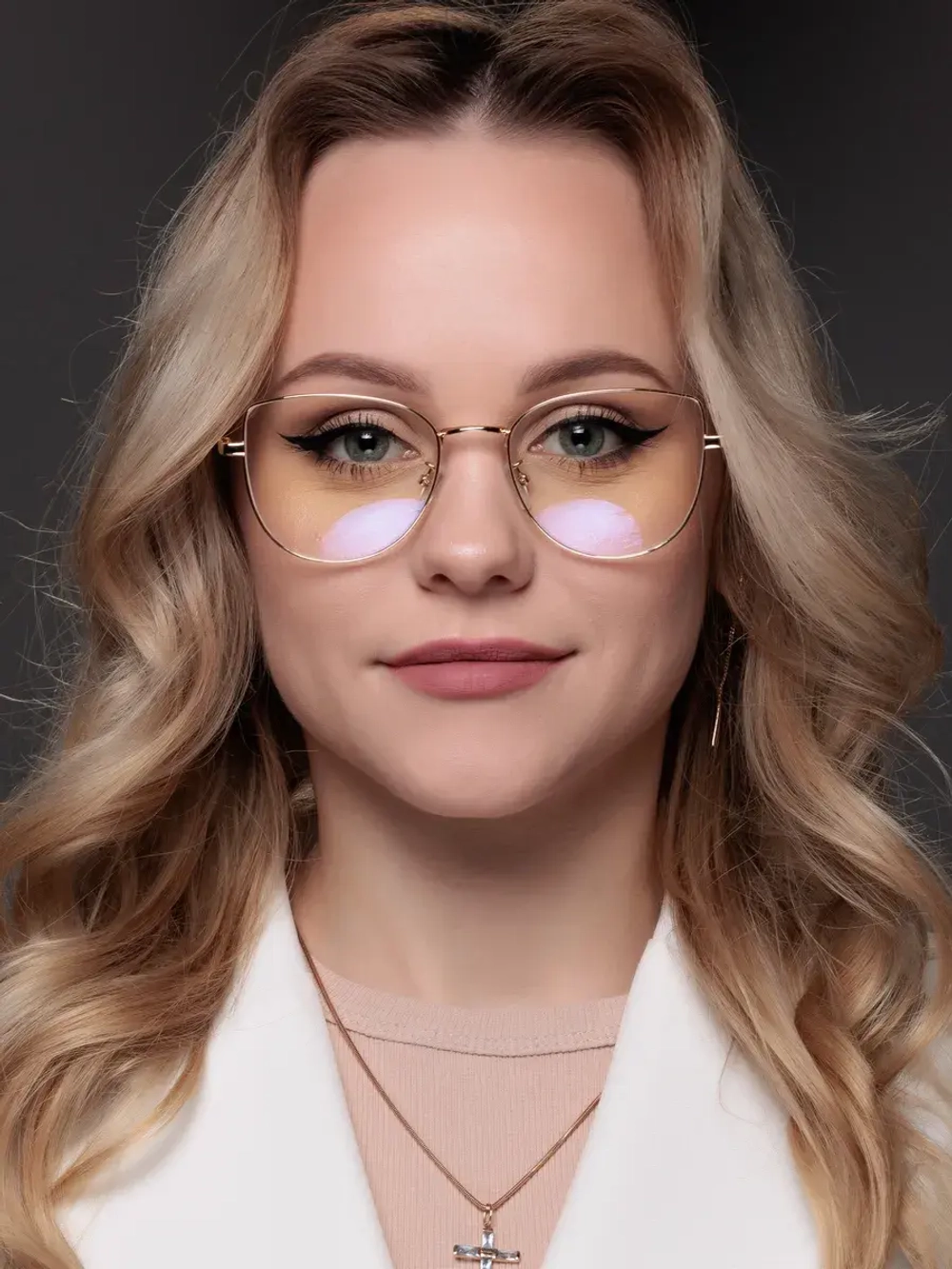 Очки для компьютера имиджевые защитные прозрачные нулевки