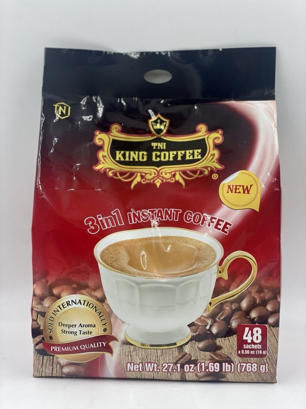 Вьетнамский растворимый кофе King 3в1, 48стик х 16гр.