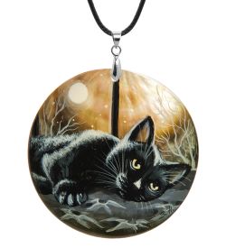 ШК-55/180-D Кулон из перламутра «Кот»