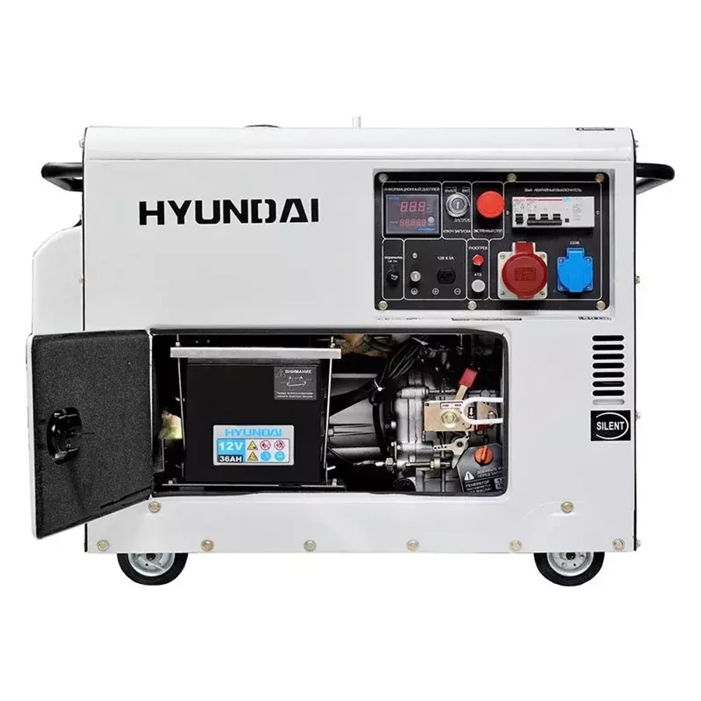 Дизельный генератор HYUNDAI DHY 8000SE