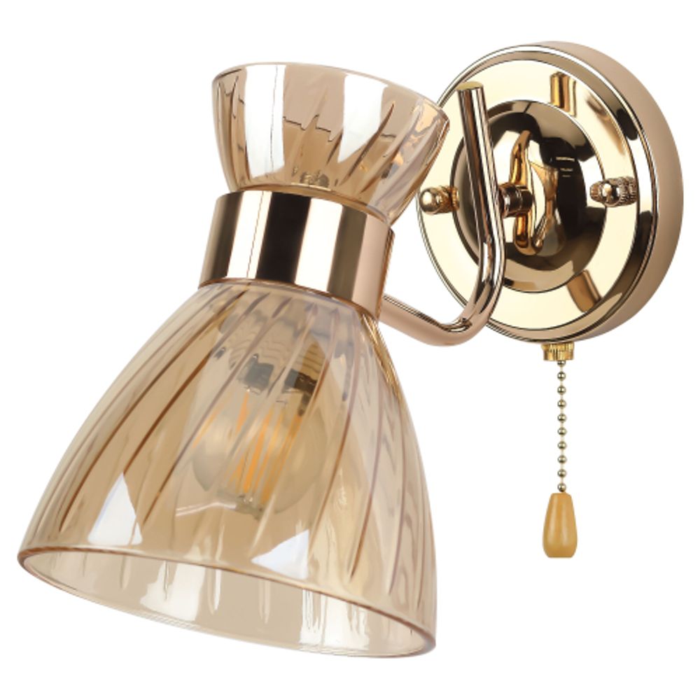 Бра светильник Rivoli Victoria 9183-401 настенный с выключателем 1 х Е27 60 Вт модерн | Rivoli
