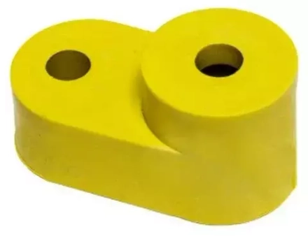 Изолятор угловой для нулевой шины желтый