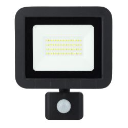 Прожектор светодиодный уличный ЭРА LPR-041-2-65K-050 50Вт 6500К 4000Лм IP65 датчик движения регулируемый | Прожекторы Стандарт