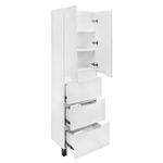 Пенал напольный Azario KANTRI 50/3 500х35х1900, белый глянец (CS00097266)(CS00097265)